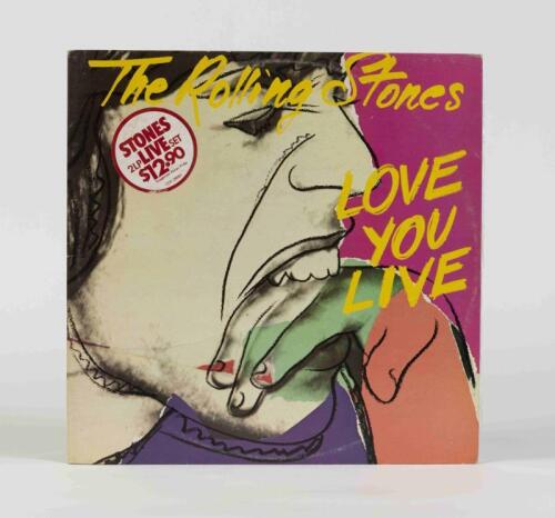 THE ROLLING STONES: Love You Live, WEA Records, 1977, double record, unsigned, condition E