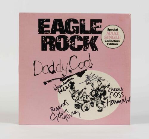 DADDY COOL: Eagle Rock (maxi single) Wizard Records, 1972, signed by band members, condition E