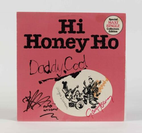 DADDY COOL: Hi Honey Ho (maxi single), Wizard Records, 1982, signed by band members, condition E