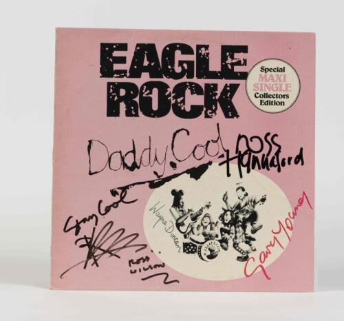 DADDY COOL: Eagle Rock (maxi single), Wizard Records, 1982, signed by band members, condition E