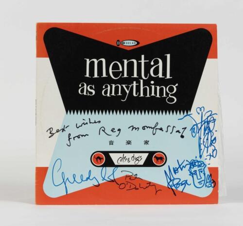 MENTAL AS ANYTHING: Cats and Dogs, Regular Records, 1981, signed by band members, condition E