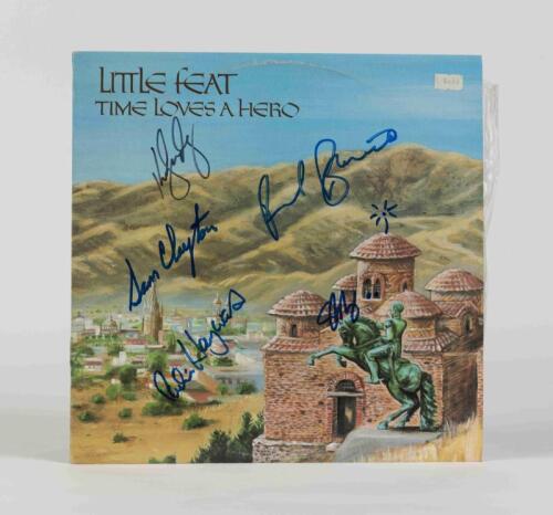 LITTLE FEAT: Time Loves a Hero, Warner Bros, 1977, signed by band members, condition E