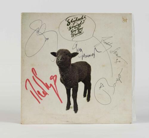 SKYHOOKS: Straight in a Gay Gay World, Mushroom Records, 1976, signed by band members, condition G