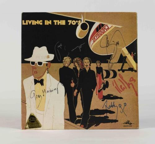 SKYHOOKS: Living in the 70's, Mushroom Records, 1974, signed by band members, condition E