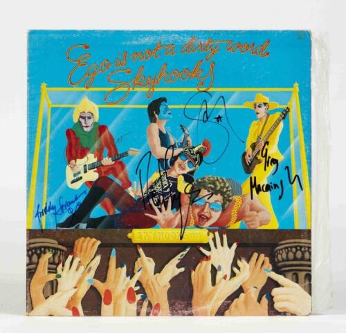 SKYHOOKS: Ego is not a Dirty Word, Mushroom Records, 1975, signed by band members, condition E