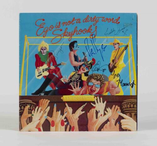 SKYHOOKS: Ego is not a Dirty Word, Mushroom Records, 1975, signed by band members, condition G