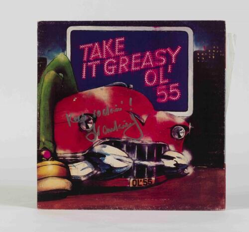 OL' 55: Take is Greasy, Mushroom Records, 1976, inscribed "Keep Rockin!, Frakie J", condition G