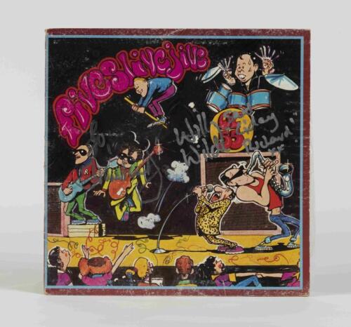 OL' 55: FivesLiveJive, Mushroom Records, 1977, signed by two band members, condition E