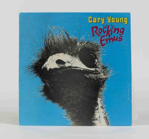 GARY YOUNG AND THE ROCKING EMUS: Self titled, Mushroom Records, 1982, inscribed "Keep rockin Richard", signed by band members, condition G