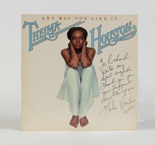 THELMA HOUSTON: Any Way You Like It, Motown Records, 1976, inscribed "To Richard, with my best regards thank you for your support over the years, Thelma Houston 2000