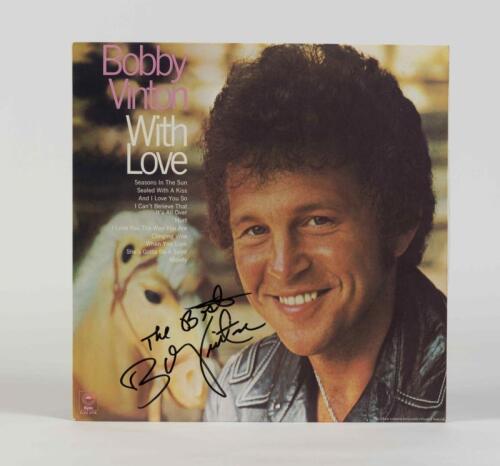 BOBBY VINTON: With Love, Epic Records, 1972-74, inscribed "The best, Bobby Vinton", condition E