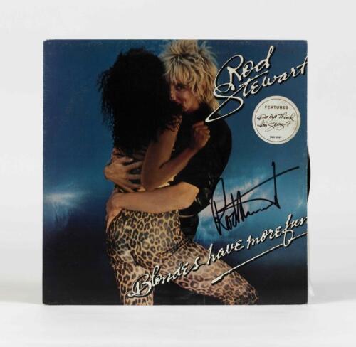 ROD STEWART: Blondes Have More Fun, Warner Bros, 1978, signed by Rod Stewart, condition E