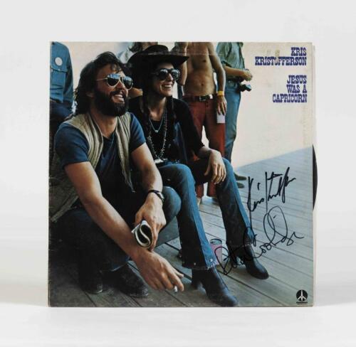 KRIS KRISTOFFERSON: Jesus was a Capricorn, Monument Records, 1973, signed by Kris Kristofferson and Rita Coolidge, condition E