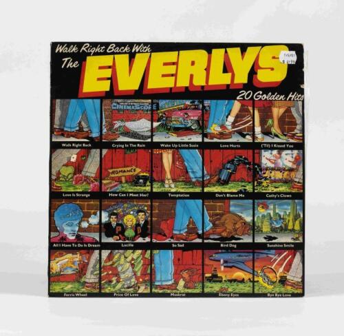 THE EVERLY BROTHERS: Walk Right Back with the Everly's, 20 Golden Hits, WEA Records, 1975, unsigned, condition E