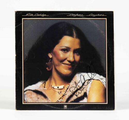 RITA COOLIDGE: Anytime...Anywhere, A&M Records, 1977, signed by Rita Coolidge, condition E