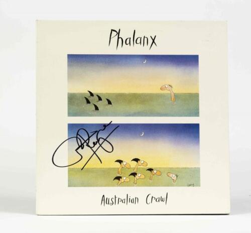 AUSTRALIAN CRAWL: Phalanx, EMI Records, 1983, signed by James Reyne, condition E
