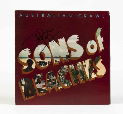 AUSTRALIAN CRAWL: Songs of Beaches, EMI, 1982, signed by James Reyne, condition E