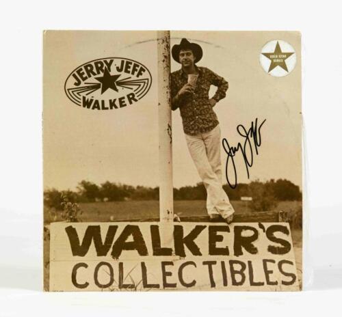JERRY JEFF WALKER: Walker's Collectables, MCA Records, signed by Jerry Jeff Walker, condition E