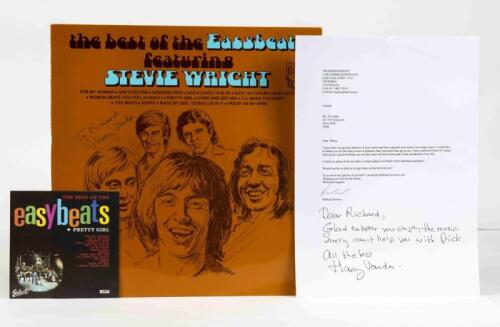 THE EASYBEATS: The Best of the Easybeats, EMI Records, inscribed "To Richard, Harry Vanda", condition F