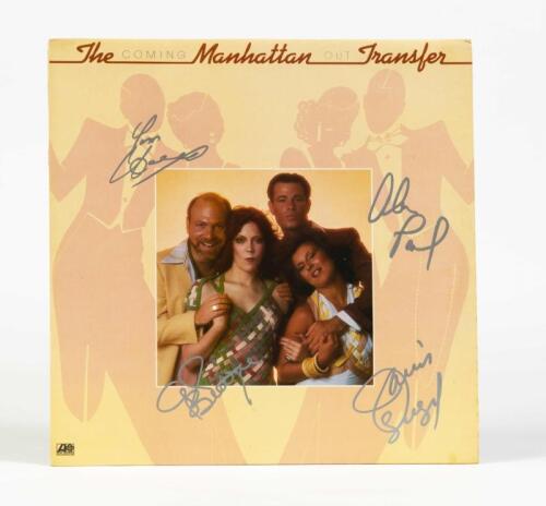 MANHATTAN TRANSFER: Coming Out, Atlantic Records, 1976, signed by band members, condition E