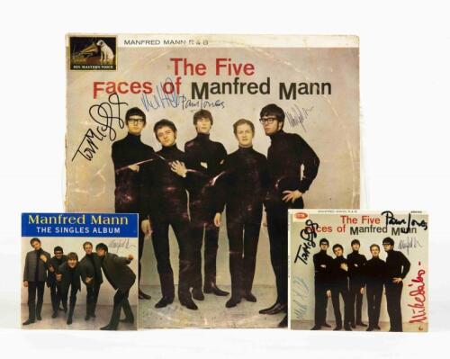 MANFRED MANN: The Five Faces of Manfred Mann, EMI Records, signed by band members, condition E