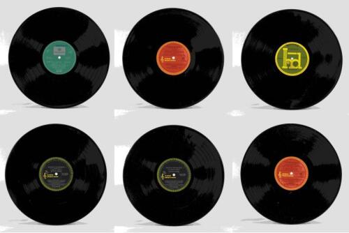 THE EASYBEATS Collection of six vinyl records, no covers and unsigned, condition G