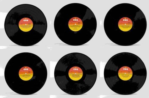 WILLIE NELSON: Collection of six vinyl records, no covers, unsigned, condition G