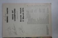 BRANDS HATCH: An original programme from the March 17th, 1974 Brands Hatch 'Race of Champions' (Signed by 6 drivers) - 4