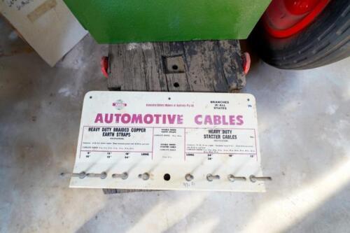 An early plastic &lsquo;Automotive Cables&rsquo; point of sale hanging display