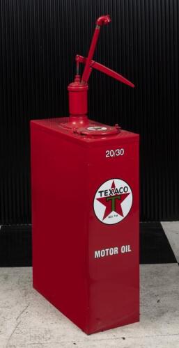 TEXACO: A restored Texaco high boy oil pump, 133cm high