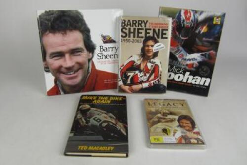 MOTORCYCLES: Four motorcycle books (Signed Doohan and Sheene)