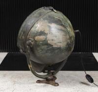 GENERAL ELECTRIC: A large circa 1930s GE copper spotlight, face diameter 37cm - 2