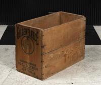 GOLDEN FLEECE: An early 20th century Golden Fleece oil tin timber packing crate - 2