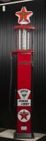 BOWSER: A circa 1920s/1930s Woodward 6-gallon gravity feed petrol bowser in Texaco Power Chief livery