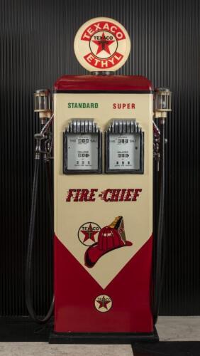 BOWSER: A well restored Gilbaro double CM petrol bowser in Texaco Fire-Chief livery