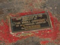 SHELL: A early Pennant ten-gallon oil drum with tap, with original square tap key - 3
