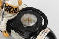 MICHELIN: A 1920s/1930s French metal Bibendum figural compressor produced by Michelin, 28cm high - 3