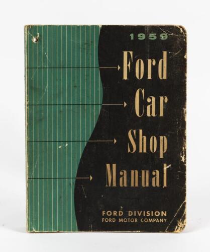FORD: A 1959 Ford car shop manual