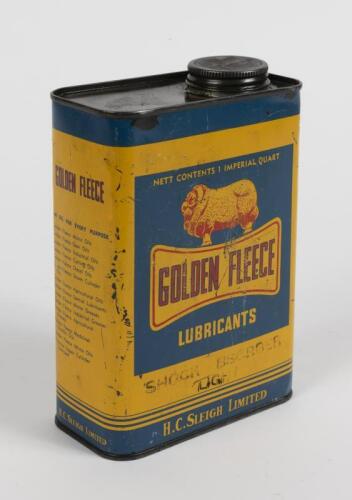 GOLDEN FLEECE: A one imperial quart Golden Fleece Shock Absorber Light tin