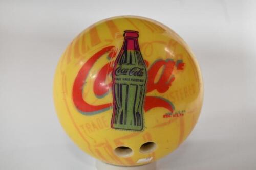 COCA-COLA: A retro limited edition Coca-Cola bowling ball, made by Viz-a-ball, 21cm diameter