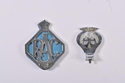 R.A.C/A.A: Two car badges. Automobile Association & Royal Automobile Club badges