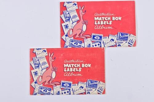 MATCHBOX LABELS: Two albums of various incomplete Australian matchbox label collections
