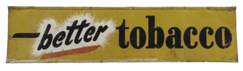 CAPSTAN: A large original 2-sheet Capstan Better Tobacco tin sign, 30 high x 240cm wide aprox.