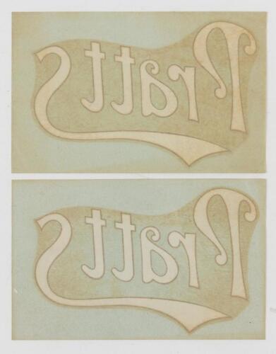 PRATT: Two Pratts Motor Spirit Transfer Stickers