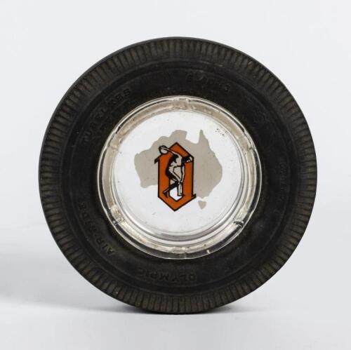 OLYMPIC: An Olympic tyres promotional tyre form ashtray,15cm diameter.