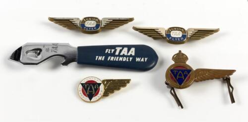 TAA: Four TTA badges and bottle opener