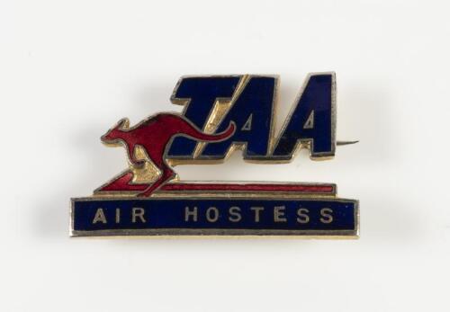 TAA: A TAA enamelled "Air Hostess" pin by Stokes, Melbourne 4cm wide