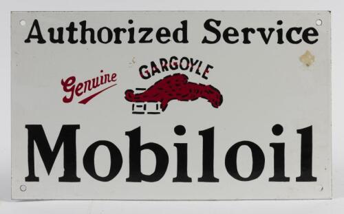 MOBILOIL: A good quality reproduction Gargoyle enamel sign, 27 x 46cm