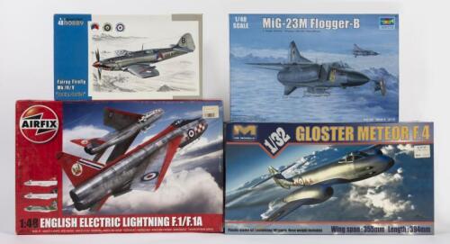 AVIATION MODELS: A collection of incomplete of reboxed model kits