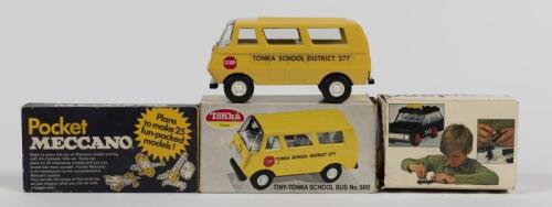 MIXED TOYS: A group of three 1970's toys. Lego, Meccano, Tonka toys